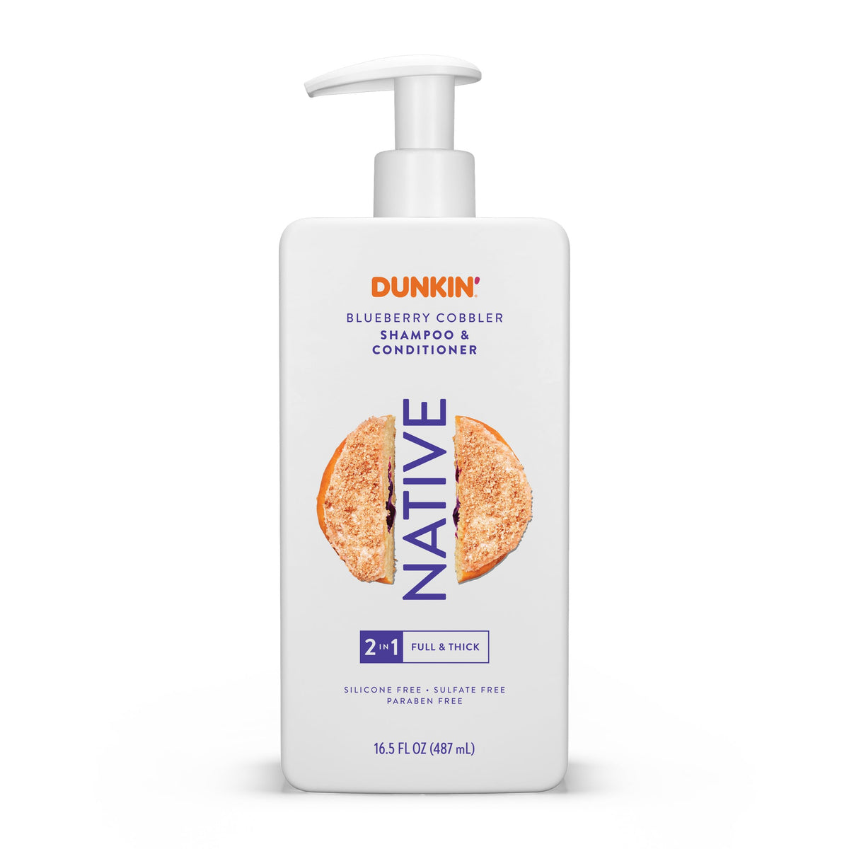 Native Blueberry Cobbler 2-in-1 Shampoo and Conditioner front view