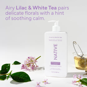 Native Body Lotion 16.5 fl oz lifestyle scene on bathroom counter