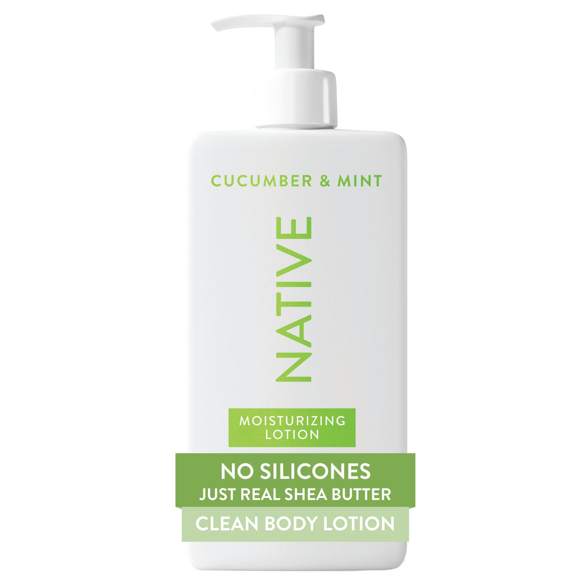 Native Body Lotion Cucumber & Mint front view 16.5 fl oz