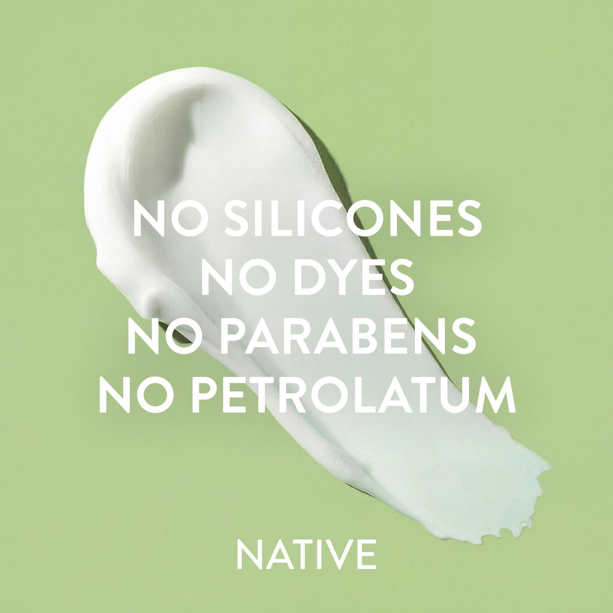 Native Body Lotion Cucumber & Mint texture close-up on skin