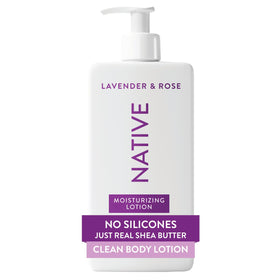 Native Body Lotion Lavender & Rose front view 16.5 fl oz