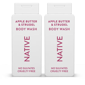 Native Body Wash Apple Butter & Strudel front view, 18 oz bottles