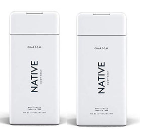 Native Body Wash Charcoal 2-Pack front view with 11.5 oz bottles