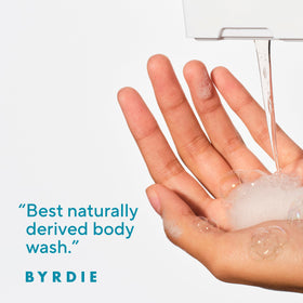 Native Body Wash Ocean & Timber 18 oz side view