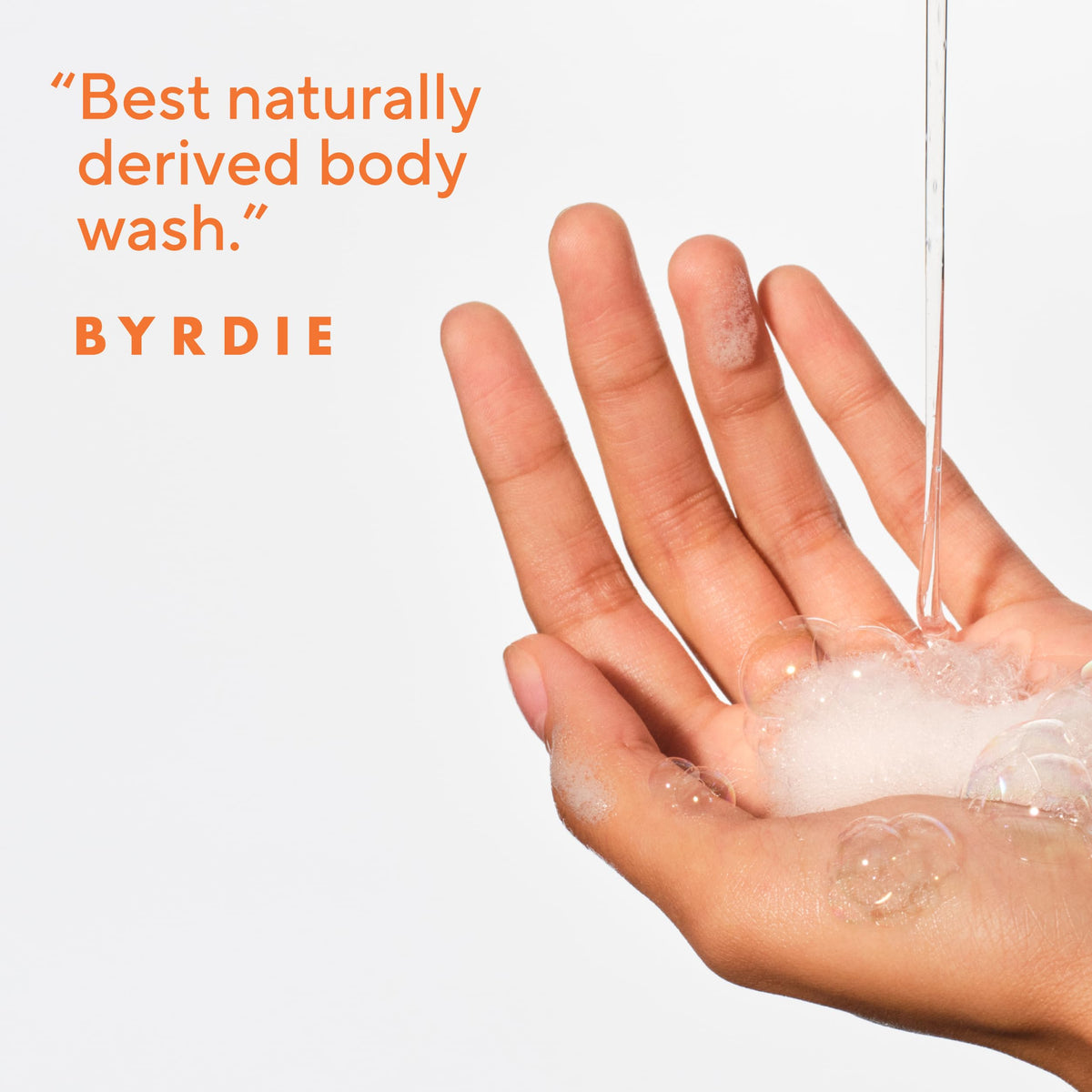 Native Body Wash Sweet Peach & Nectar bottle side view