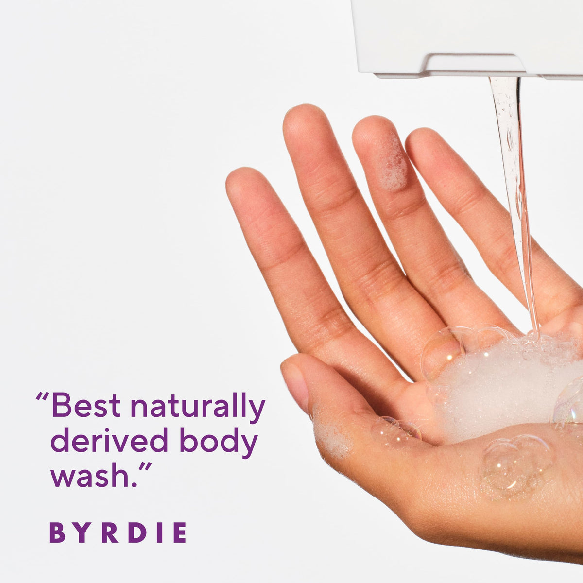 Native Clean Body Wash Lavender & Rose with lavender flowers