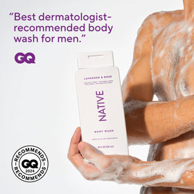 Native Clean Body Wash Lavender & Rose with loofah