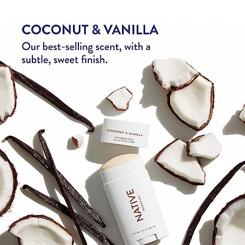 Native Clean Deodorant Coconut & Vanilla close-up of stick