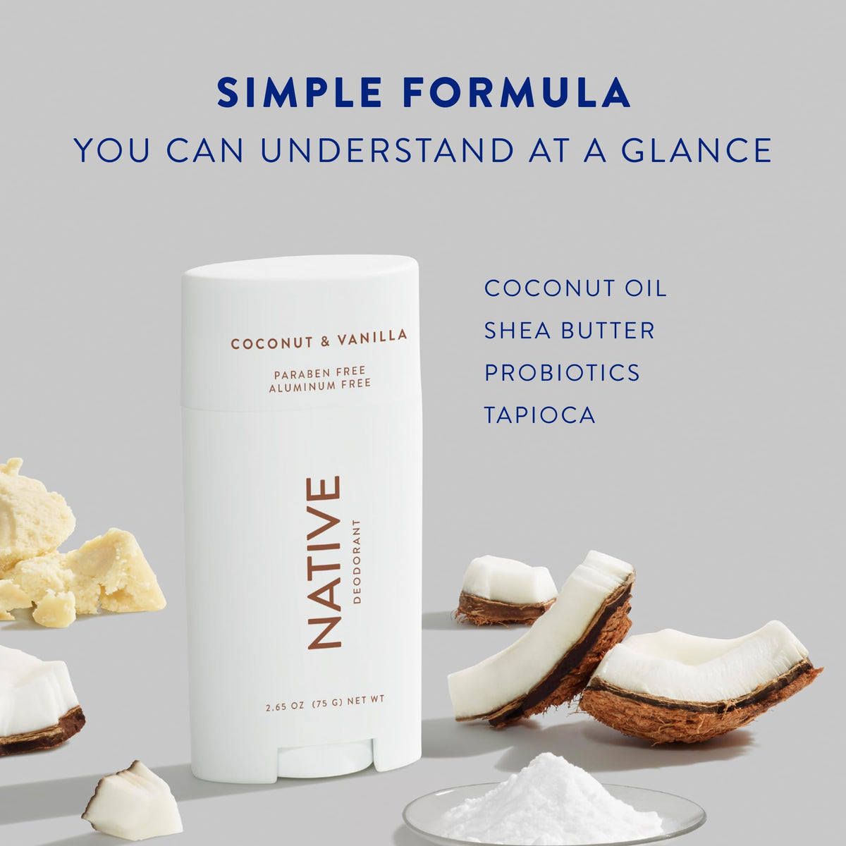 Native Clean Deodorant Coconut & Vanilla packaging