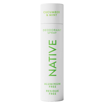 Native Deodorant & Body Spray Cucumber & Mint front view