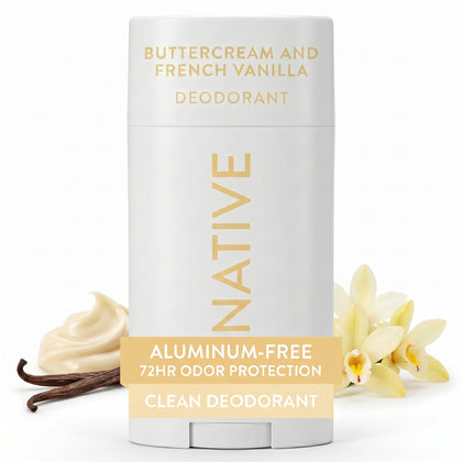 Native Deodorant Buttercream & French Vanilla front view