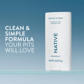 Native Deodorant Sea Salt & Cedar packaging