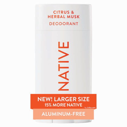 Native Deodorant Stick Citrus & Herbal Musk front view