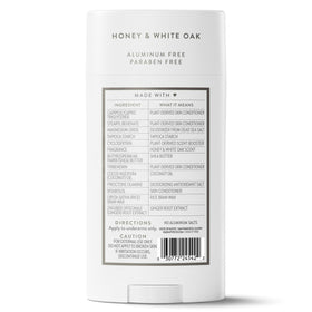 Native Deodorant Stick Honey & White Oak ingredients list
