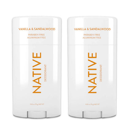 Native Deodorant Vanilla & Sandalwood 2-Pack front view