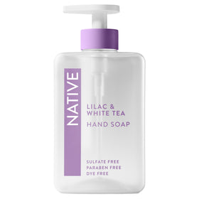 Native Liquid Hand Soap 13 oz bottle front view with lilac and white tea scent