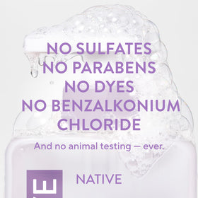 Native Liquid Hand Soap 13 oz bottle side view showing pump dispenser