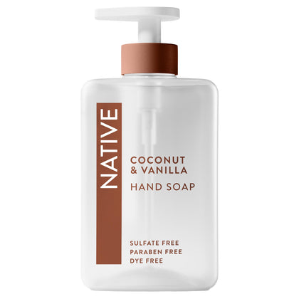 Native Liquid Hand Soap Coconut & Vanilla 13 oz bottle front view