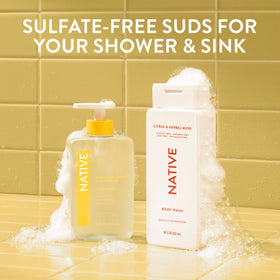 Native Liquid Hand Soap Sparkling Lemon & Tangerine lifestyle shot