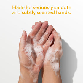 Native Liquid Hand Soap Sparkling Lemon & Tangerine on a bathroom sink