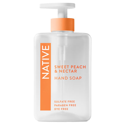 Native Liquid Hand Soap Sweet Peach & Nectar 13 oz front view