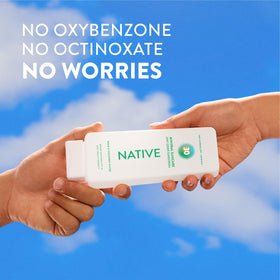 Native Mineral Sunscreen Lotion SPF 30 application on skin