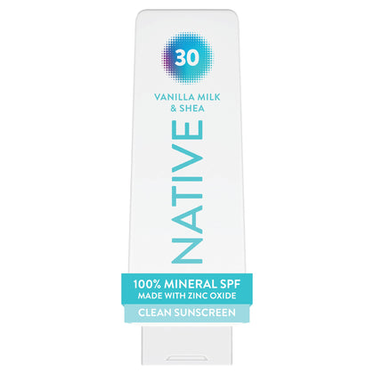 Native Mineral Sunscreen Lotion SPF 30 Vanilla Milk & Shea front view