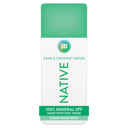 Native Mineral Sunscreen Spray SPF 30, Pear & Coconut Water Scent, front view