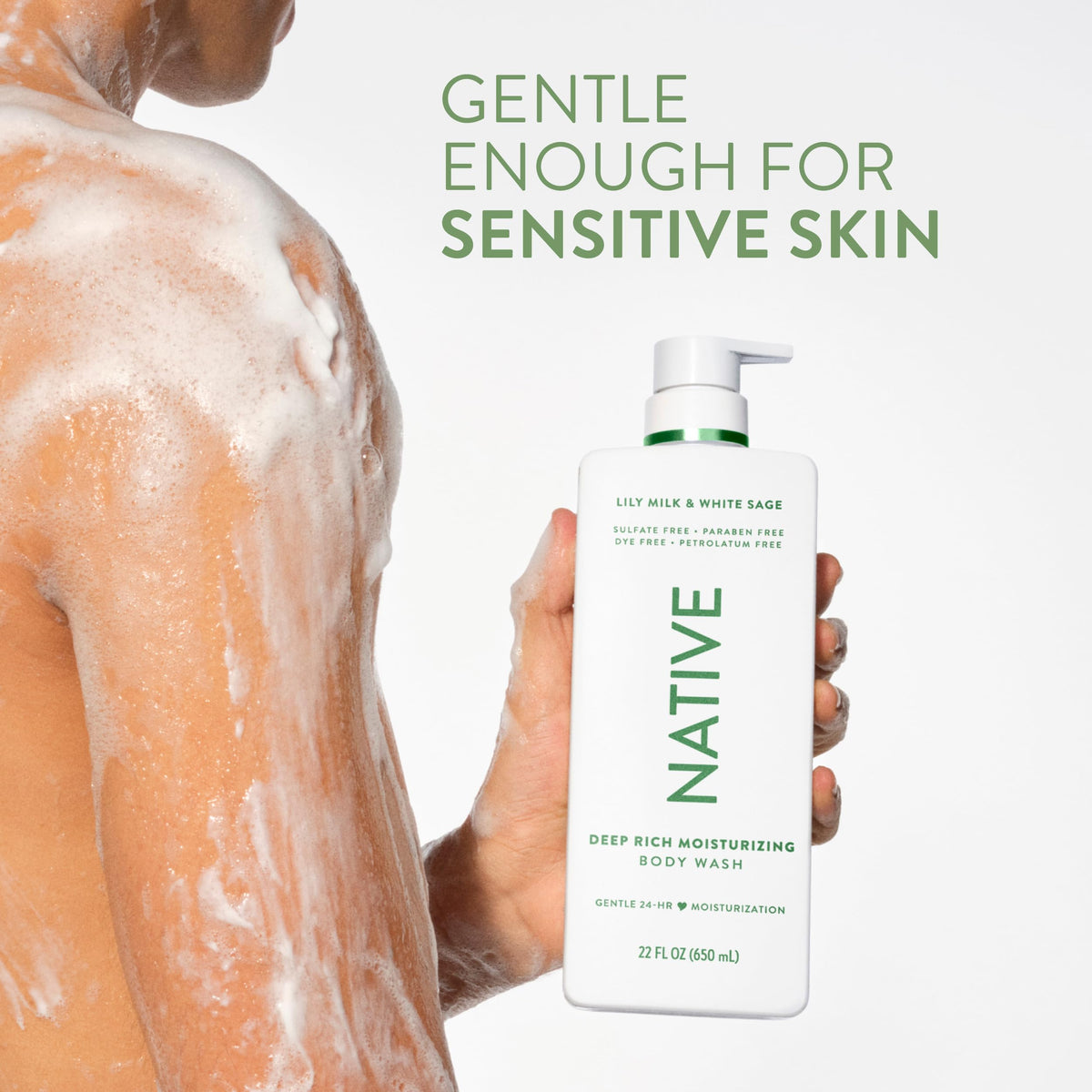 Native Moisturizing Body Wash 22 fl oz product packaging