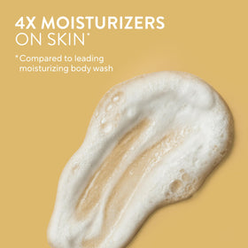 Native Moisturizing Body Wash on a bathroom shelf