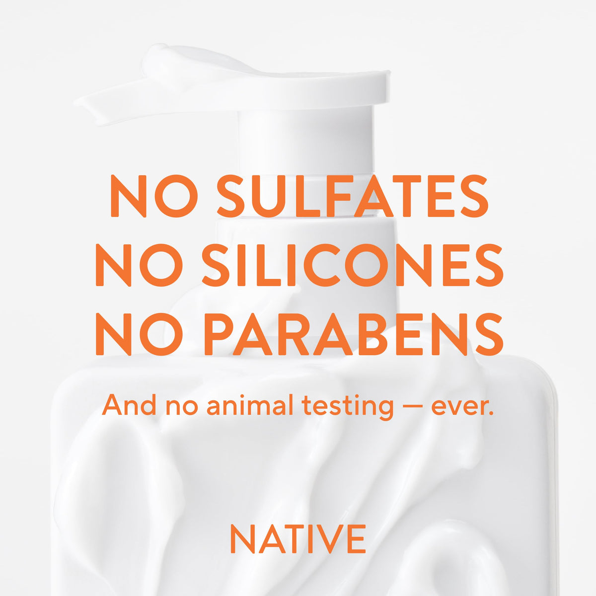 Native Moisturizing Conditioner texture on hand