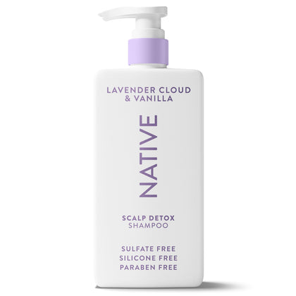 Native Scalp Detox Shampoo Lavender Cloud & Vanilla front view