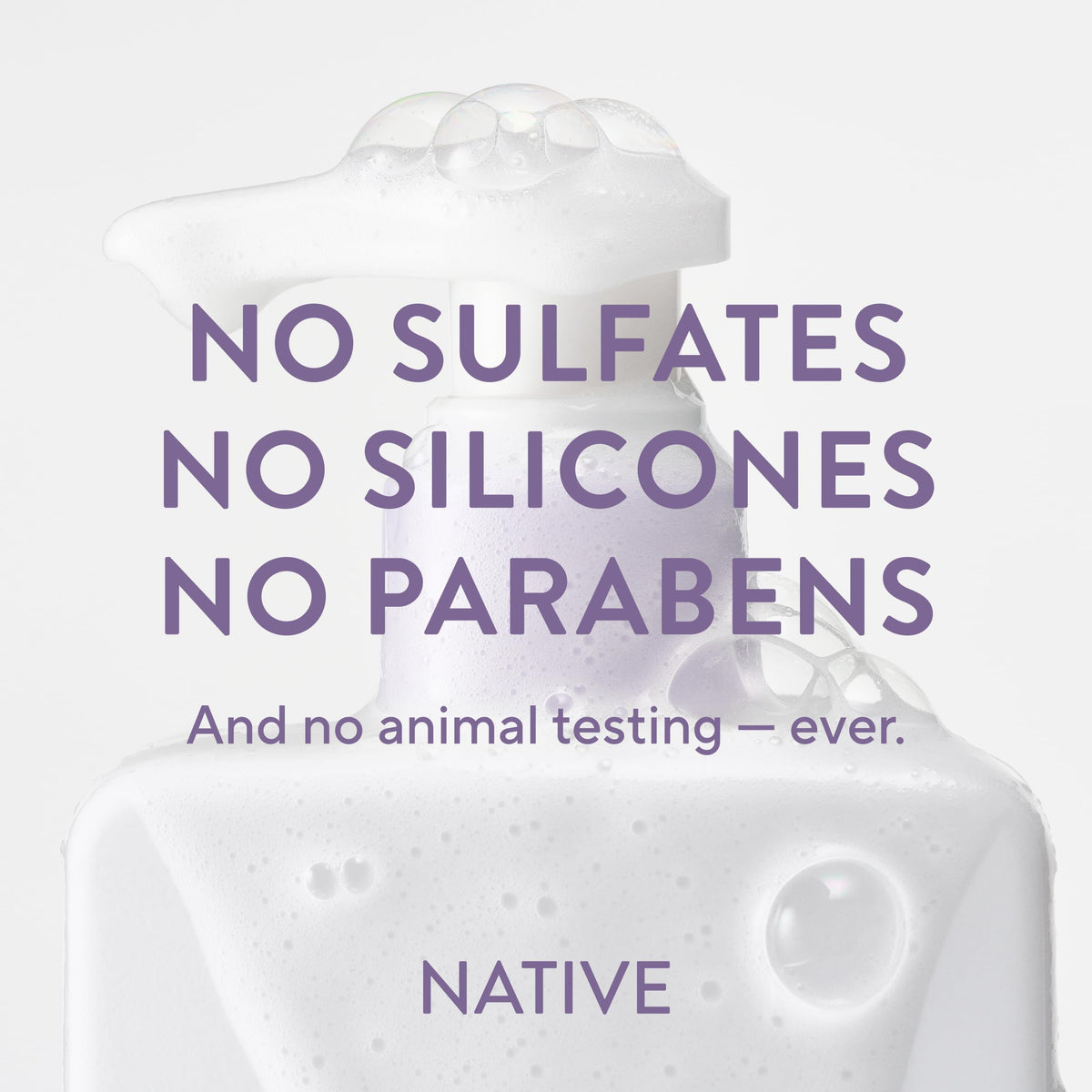 Native Scalp Detox Shampoo Lavender Cloud & Vanilla with ingredients list
