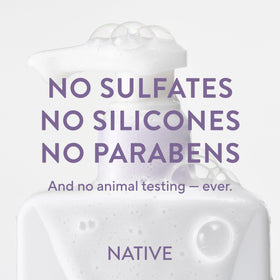 Native Scalp Detox Shampoo Lavender Cloud & Vanilla with ingredients list