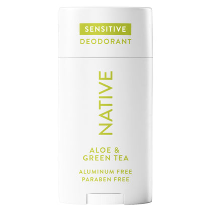 Native Sensitive Deodorant front view with clear stick