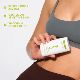 Native Sensitive Deodorant top view with product details