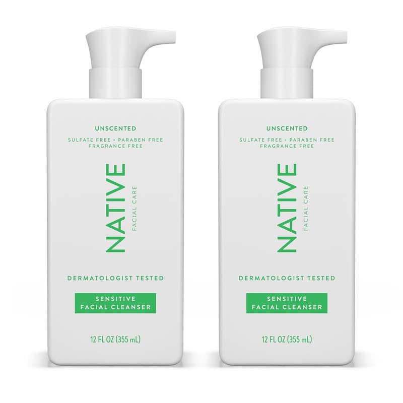 Native Sensitive Face Wash 2 Pack front view with packaging