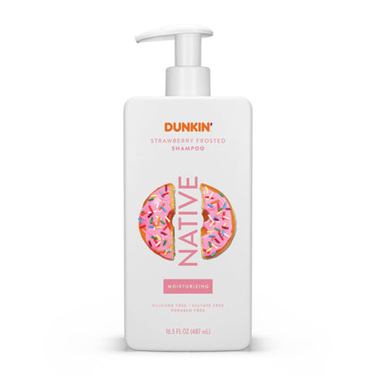 Native Strawberry Frosted Shampoo 16.5 oz front view
