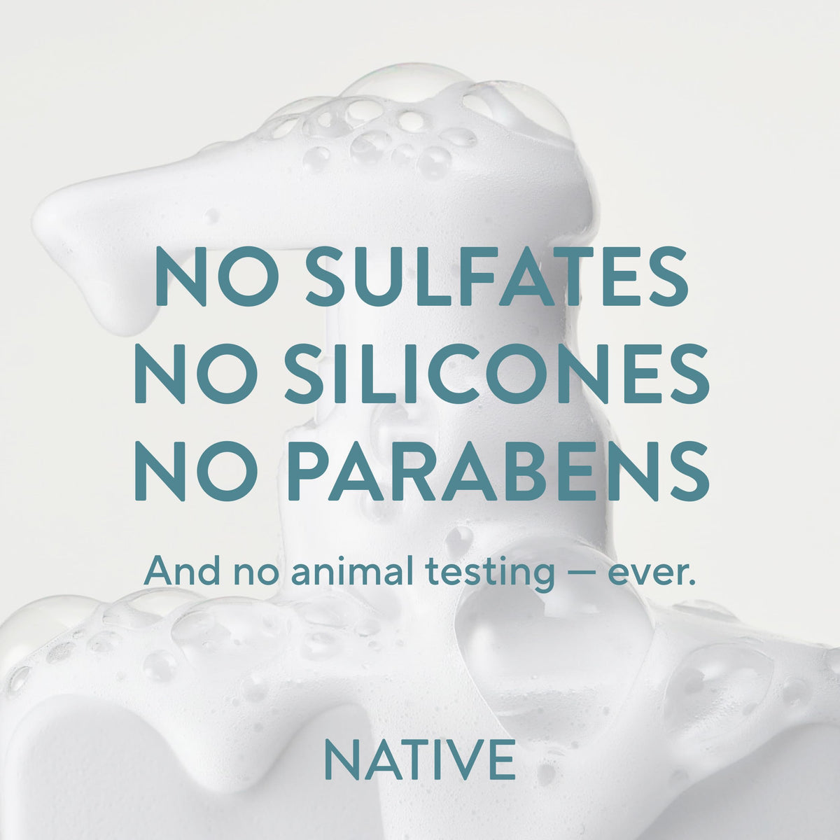Native Strengthening 2-in-1 Shampoo & Conditioner texture on hand