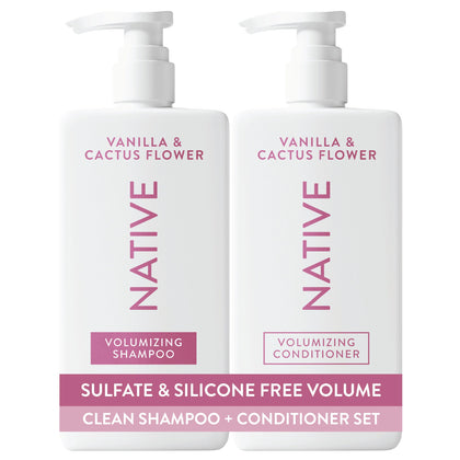 Native Vanilla & Cactus Flower Shampoo front view 16.5 fl oz
