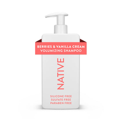 Native Volumizing Shampoo Berries & Vanilla Cream front view