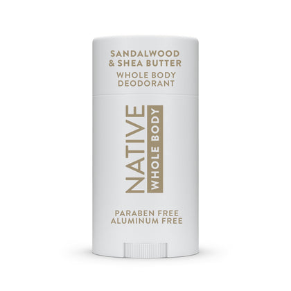 Native Whole Body Deodorant Sandalwood & Shea Butter front view