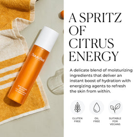 Natura Bissé C+C Vitamin Splash packaging with citrus background
