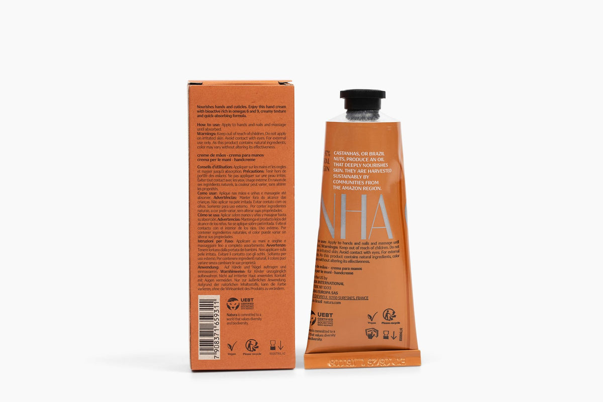 natura Brazil Nut Hand Cream 75g packaging