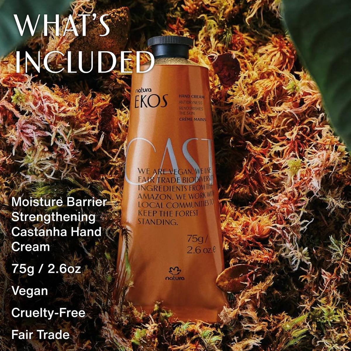 natura Brazil Nut Hand Cream application on hands