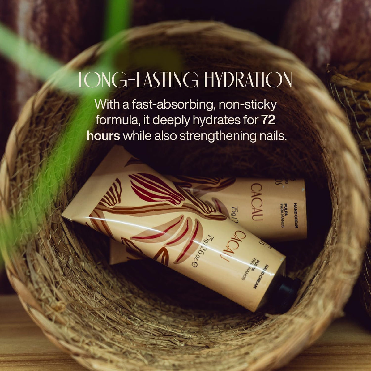 natura Ekos Cacau Hand Cream texture close-up