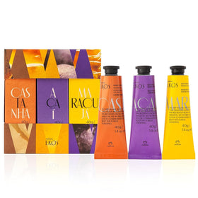 natura Hand Cream Travel Size Gift Set front view with three tubes