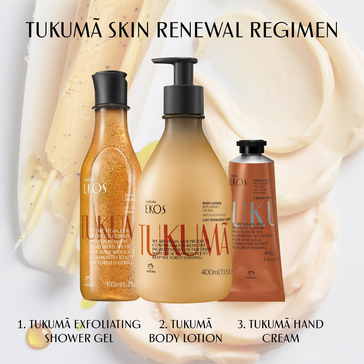 natura Tukumã Body Lotion 400ml side view