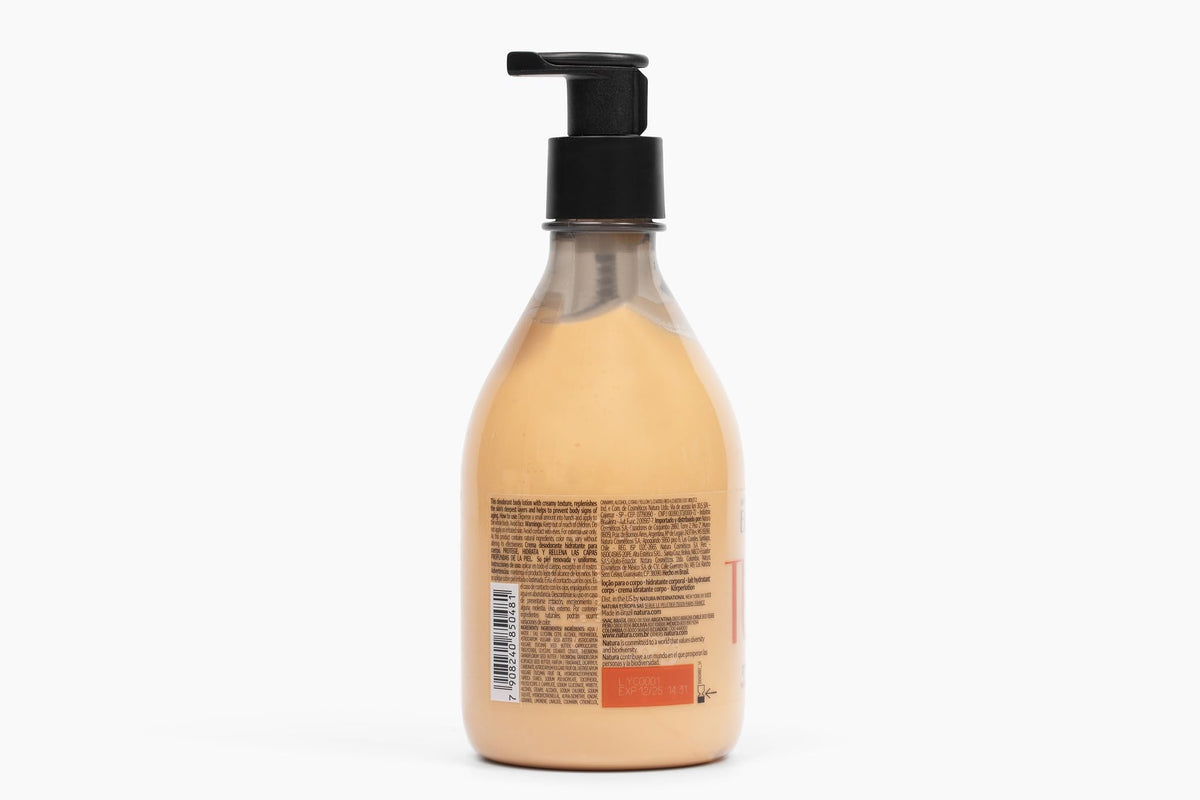 natura Tukumã Body Lotion packaging with ingredients list