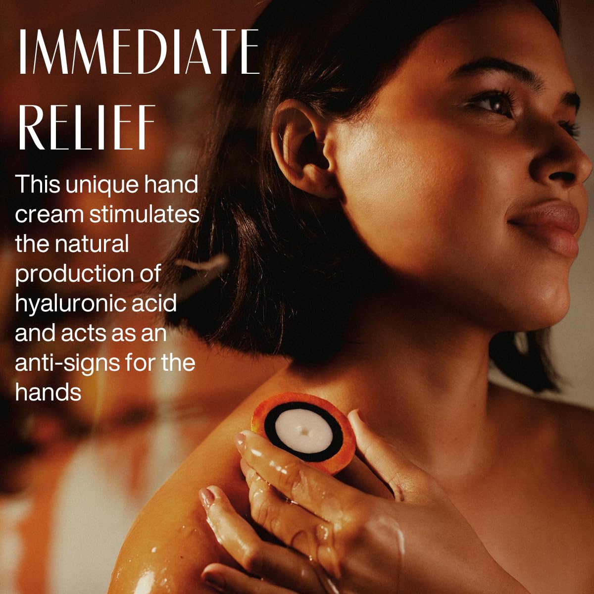Natura Tukumã Hand Cream being applied to hands